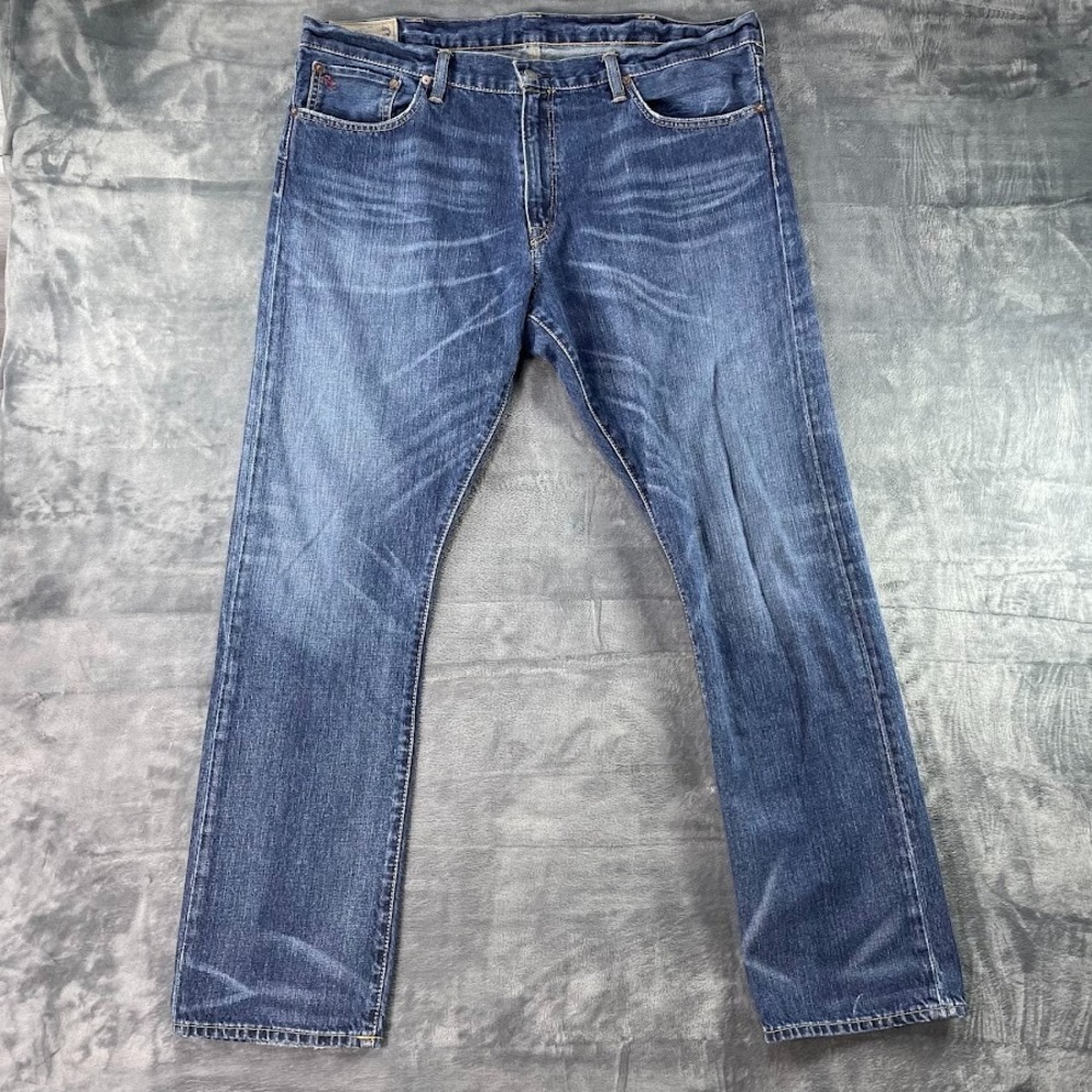 Polo Ralph Lauren Varick Slim Straight Blue Jeans Mens 38x32 Fits 40x32 Stretch